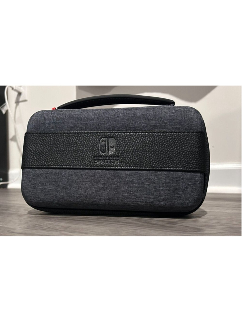 Official Nintendo Switch Deluxe Travel Carry Case Storage Organizer Gray - Picture 2 of 10